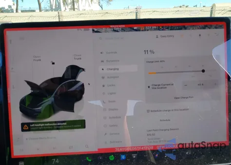 2026 Tesla Model Y Long Range Dual Motor All-Wheel Drive from USA, damaged, VIN 7SAYGDED5TF417138